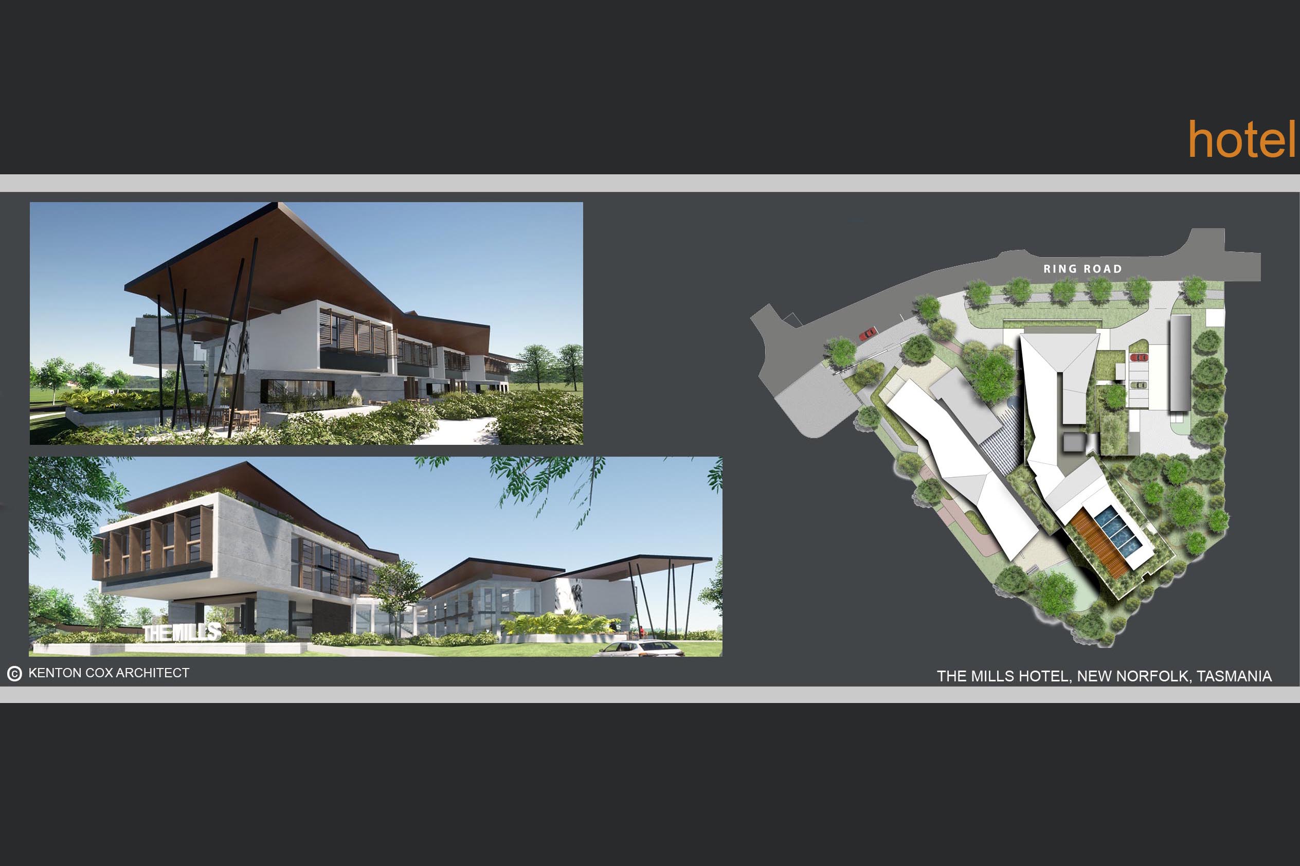 Proposed new Hotel at The Mills New Norfolk, Tasmania